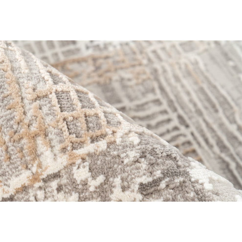 Teppich – Distressed Optik, Vintage Design, Grau Silber, 80 x 150 cm - Acropolis 425 | Kayoom