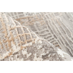 Teppich – Distressed Optik, Vintage Design, Grau Silber, 80 x 150 cm - Acropolis 425 | Kayoom