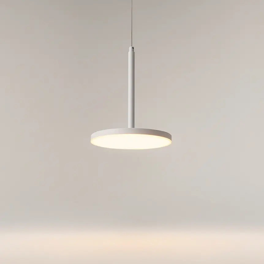 Pendelleuchte – Weißes Aluminium, 12 W Leistung, Warmweiß, Ø18,5 cm - Plato | Maytoni
