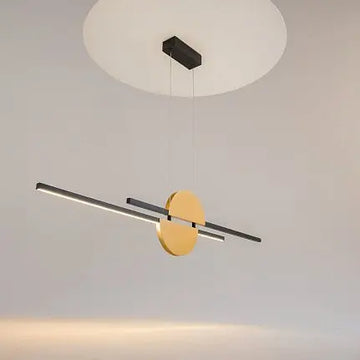 Pendant lamp Black metal Acrylic elements Height adjustable - Skyline | Maytoni