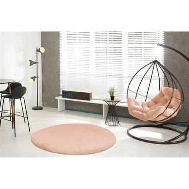 Teppich – Creme Farbe, Weicher Flor, Runde Form 120 cm - Rabbit Light 525 | Kayoom