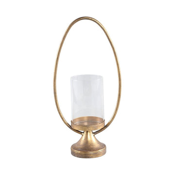 Tynes Gold metal Windlicht von PTMD - Esszett Luxury | Stilvolles Wohnen mit Charakter