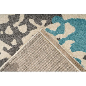 Naila 325 | Kayoom - Cotton rug in an ethnic design with a flat pile, non-slip backing, and easy care