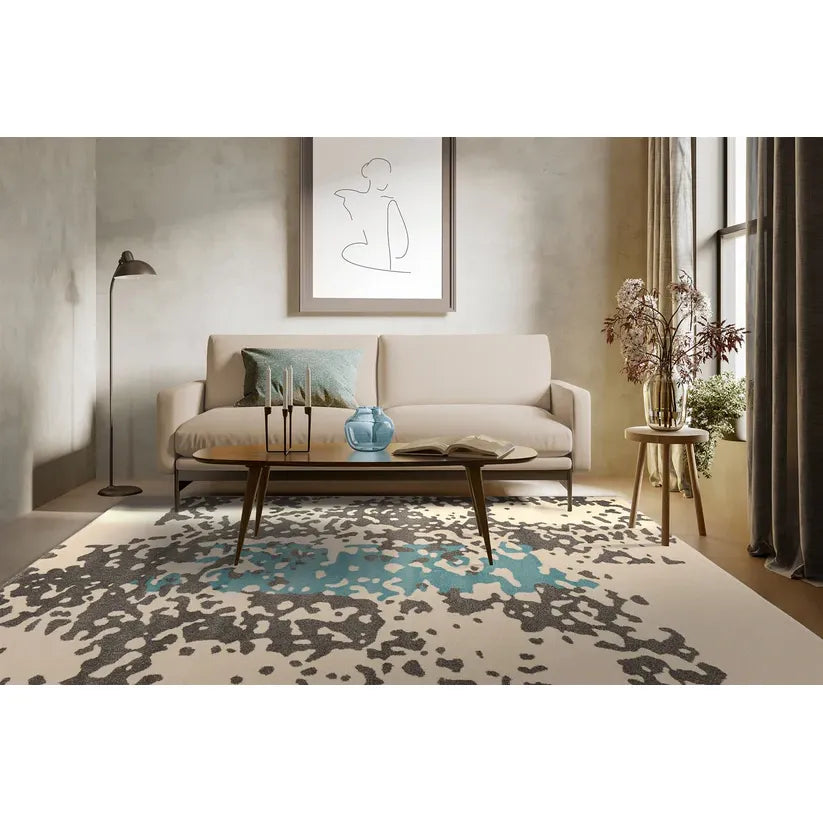 Naila 325 | Kayoom - Cotton rug in an ethnic design with a flat pile, non-slip backing, and easy care