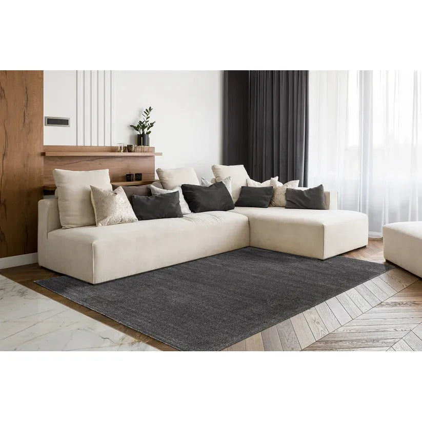 Rug - Plain short pile in modern colors, easy-care, stain-resistant - Nila 125 | Kayoom