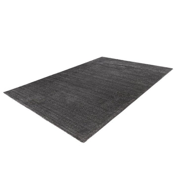 Beistelltisch – Anthrazit Farbe, Kurzflor Polyester Material, Weiches Design, 200 cm - Nila 125 | Kayoom