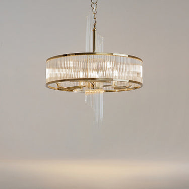 Pendelleuchte mit Gold-Finish & Kristallelementen – Frame | Maytoni