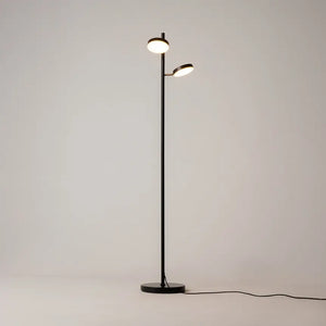 Floor Lamp Black Joint Design with Two Lights & White Frosted Diffuser & Integrated LED – MOD070FL‑L12B3K | Maytoni