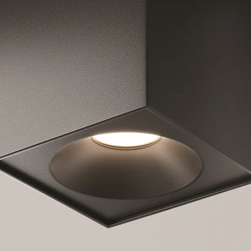 Deckenleuchte – Schwarzes Finish, Aluminium Gehäuse, GU10 Fassung, Ø9 cm - Zoom | Maytoni