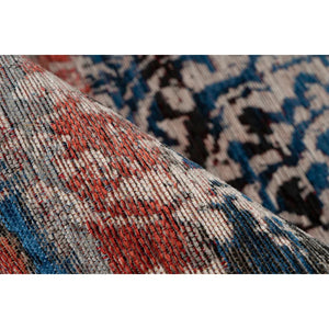 Teppich – Multi Rot Polyester, Vintage Muster, Pflegeleicht Design, 180 cm - Charme 425 | Kayoom