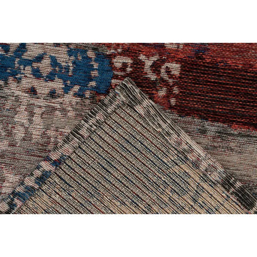 Teppich – Multi Rot Polyester, Vintage Muster, Pflegeleicht Design, 230 cm - Charme 425 | Kayoom