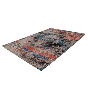 Teppich – Multi Rot Polyester, Vintage Muster, Pflegeleicht Design, 180 cm - Charme 425 | Kayoom