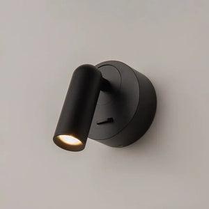 Wandleuchte – Schwarzes Metall und Aluminium, 3 W Leistung, Runde Basis, 8,5 cm Höhe - Mirax | Maytoni