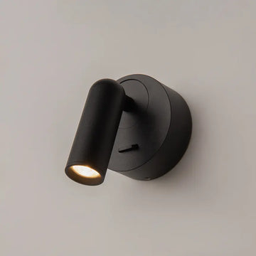 Wall lamp, black aluminum casing with USB port and LED lighting – Mirax | Maytoni