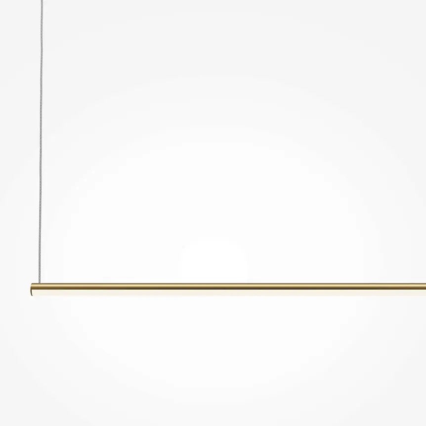 Black & Gold Finish Linear Design & Integrated LED Pendant Lamp – Halo | Maytoni