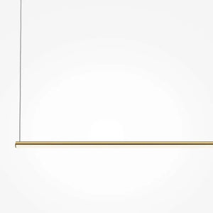 Black & Gold Finish Linear Design & Integrated LED Pendant Lamp – Halo | Maytoni