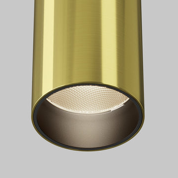 Deckenleuchte – Messingfarbenes Aluminium, 12 W LED, Warmweiß, 12.5 cm Höhe - Focus | Maytoni