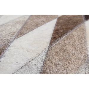 Carpet Leather Patchwork Handmade Durable - Lavish 510 | Kayoom