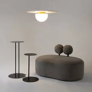 Ceiling Light Golden Finish & Decorative Glass Shade - Glassy | Maytoni