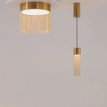 Pendant Light Matt Gold Finish Opal Glass & Integrated LED – Imaginary | Maytoni