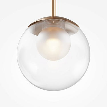 Pendelleuchte Gebürstetes Gold Maschendraht - Rundes Design – Basic Form | Maytoni - Esszett Luxury | Stilvolles Wohnen mit Charakter