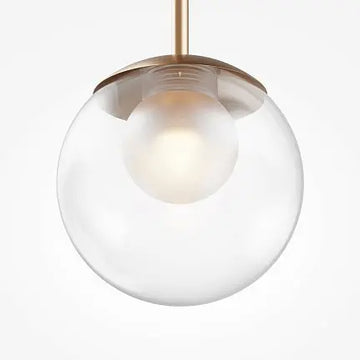 Pendant Lamp Brushed Gold Mesh Round Design – Basic Form | Maytoni