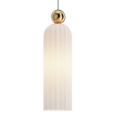 Pendelleuchte gebürsteter goldfarbener Metallrahmen mit satiniertem weißen Glasschirm & 1×E14 40 W – MOD302PL‑01W | Maytoni - Esszett Luxury | Stilvolles Wohnen mit Charakter