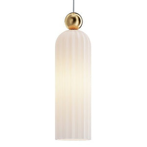 Pendelleuchte gebürsteter goldfarbener Metallrahmen mit satiniertem weißen Glasschirm & 1×E14 40 W – MOD302PL‑01W | Maytoni - Esszett Luxury | Stilvolles Wohnen mit Charakter