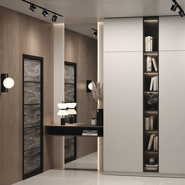 Tischleuchte Hochglanzweißes Glas, Marmorsockel & integriertes LED – Kyoto | Maytoni - Esszett Luxury | Stilvolles Wohnen mit Charakter
