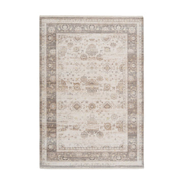 Teppich – Vintage Muster, Orientalische Ornamente, Beiger Farbton, 120 x 170 cm - Baroque 1025 | Kayoom