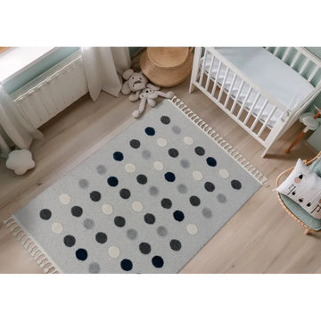 Teppich – Polypropylen Flor, Punktmuster, Mehrfarbige Akzente, 120 x 170 cm - Modena 419 | Kayoom