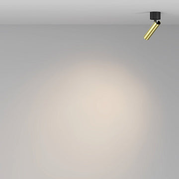 Deckenleuchte Schwarzes & Messing‑Aluminium 6W LED 3000K 36° Abstrahlwinkel – Focus T | Maytoni - Esszett Luxury | Stilvolles Wohnen mit Charakter