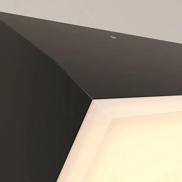 Wall light with graphite-colored metal housing and white acrylic diffuser – Brick | Maytoni