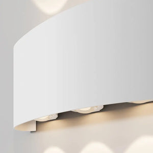 Facade Lighting White Metal Up-Down LED Light – Strato | Maytoni
