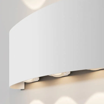 Facade Lighting White Metal Up-Down LED Light – Strato | Maytoni