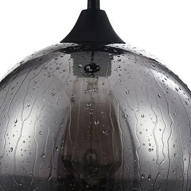 Pendant lamp with smoked glass shade and drop effect in a modern design – Bergen | Maytoni
