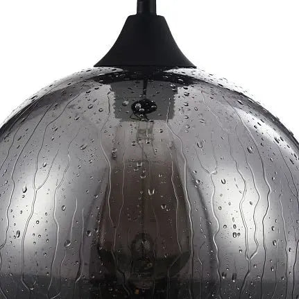 Pendant lamp with smoked glass shade and drop effect in a modern design – Bergen | Maytoni