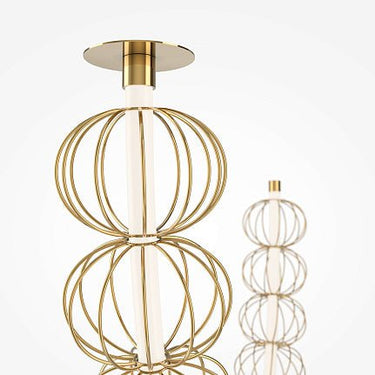 Pendelleuchte Goldenes Finish Kuppelförmiger Schirm & Integrierte LED – Golden Cage | Maytoni - Esszett Luxury | Stilvolles Wohnen mit Charakter