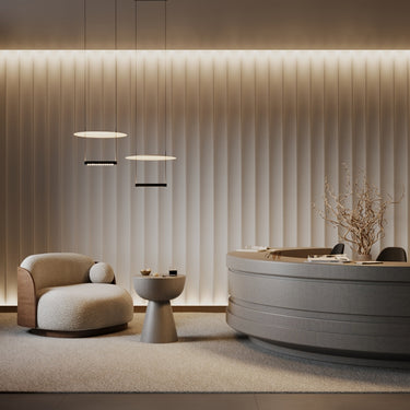 Pendelleuchte Schwarzer Aluminiumrahmen, Weißer Dom-Diffusor LED 23 W 3000 K – Ambience | Maytoni