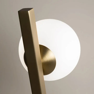 Wall Light Gold, Metal Frame, White Glass Body – Kazimir | Maytoni