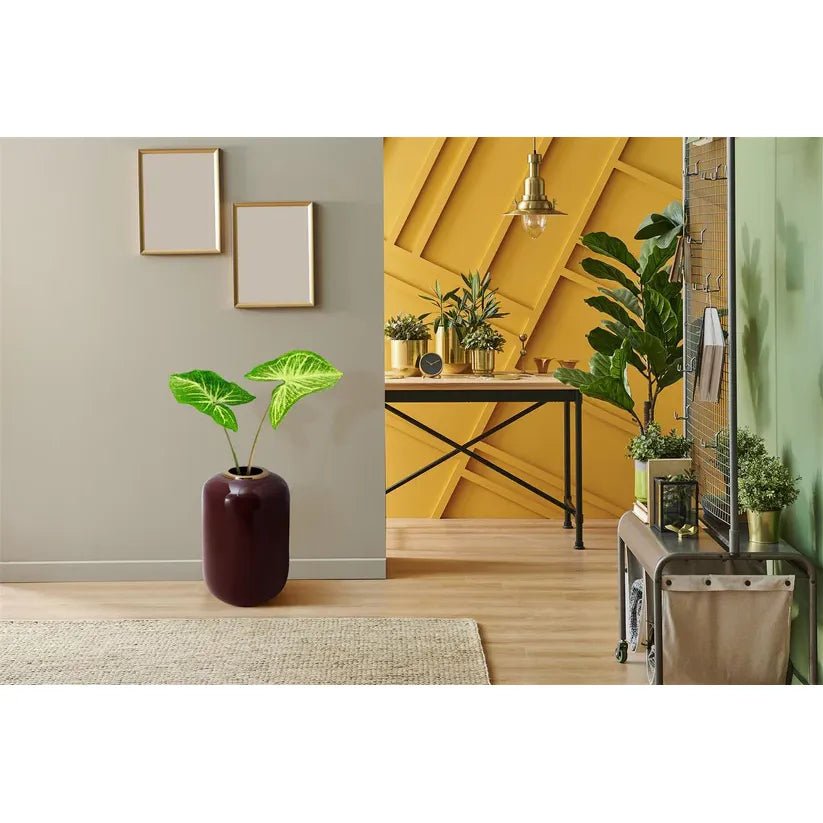 Vase Art Deco Design Metall mit goldener Kante Handgefertigt – Modell Art Deco 275 | Kayoom - Esszett Luxury | Stilvolles Wohnen mit Charakter