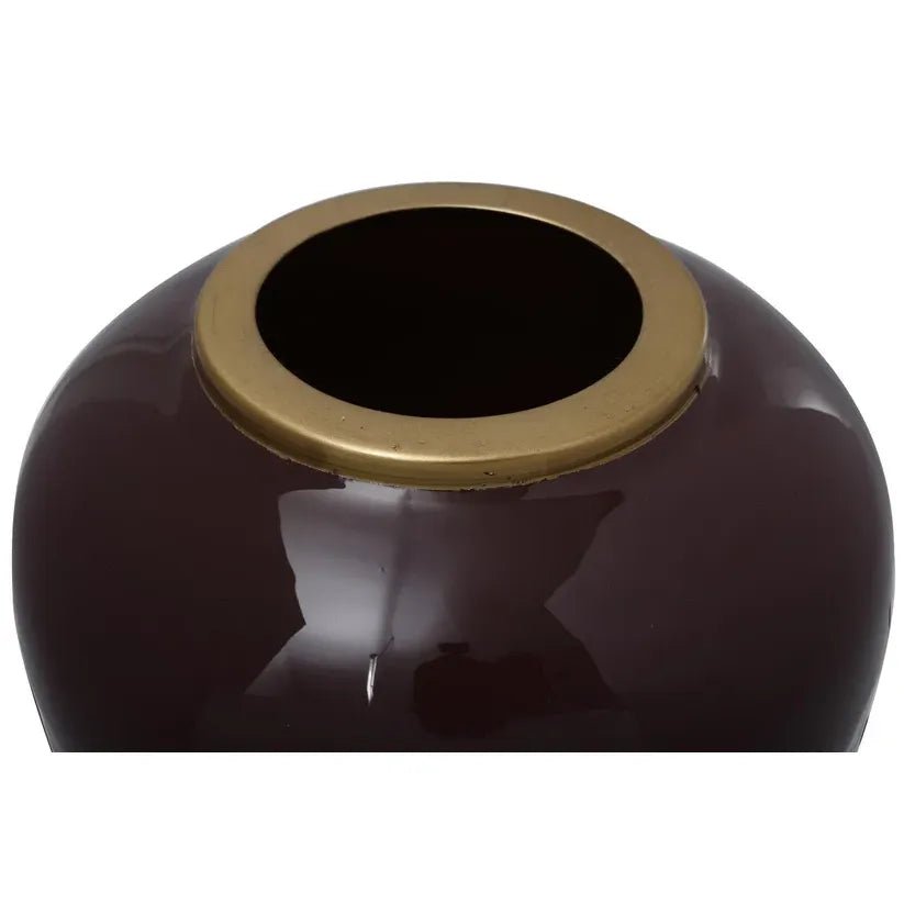 Vase Art Deco Design Metall mit goldener Kante Handgefertigt – Modell Art Deco 275 | Kayoom - Esszett Luxury | Stilvolles Wohnen mit Charakter