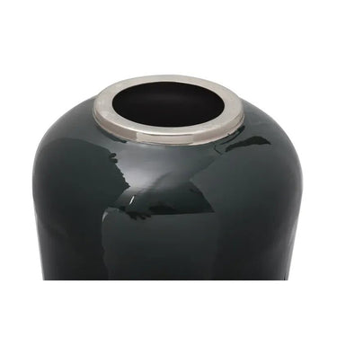Vase Art Deco Design Metall mit goldener Kante Handgefertigt – Modell Art Deco 275 | Kayoom - Esszett Luxury | Stilvolles Wohnen mit Charakter