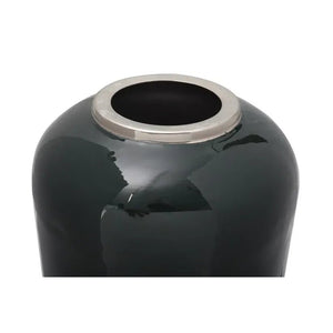 Vase Art Deco Design Metall mit goldener Kante Handgefertigt – Modell Art Deco 275 | Kayoom - Esszett Luxury | Stilvolles Wohnen mit Charakter