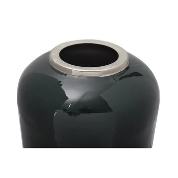 Vase Art Deco Design Metall mit goldener Kante Handgefertigt – Modell Art Deco 275 | Kayoom - Esszett Luxury | Stilvolles Wohnen mit Charakter