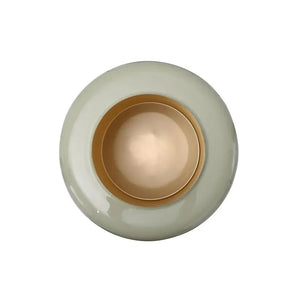 Vase Art Deco Design Metall mit goldener Kante Handgefertigt – Modell Art Deco 125 | Kayoom - Esszett Luxury | Stilvolles Wohnen mit Charakter