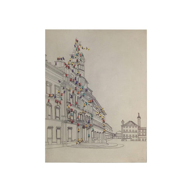 Wanddeko Öl Handgemalt Leinwand Moderner Urbaner Stil – Menschenmenge I | Kayoom - Esszett Luxury | Stilvolles Wohnen mit Charakter