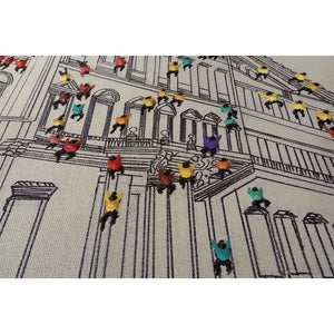Wanddeko Öl Handgemalt Leinwand Moderner Urbaner Stil – Menschenmenge I | Kayoom - Esszett Luxury | Stilvolles Wohnen mit Charakter