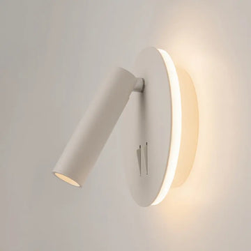 Wall Light White aluminum housing with USB port and adjustable LED spotlight – Ios 176 | Maytoni