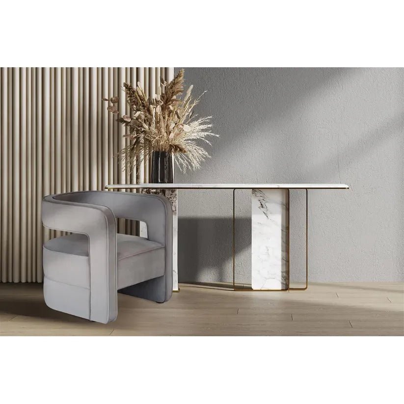 Sessel mit Samtbezug Kubistischer Form & amp Hohem Sitzkomfort – Venice 125 | Kayoom - Esszett Luxury | Stilvolles Wohnen mit Charakter